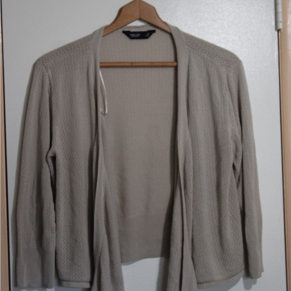 Simply Vera Vera Wang Light Taupe Cardigan